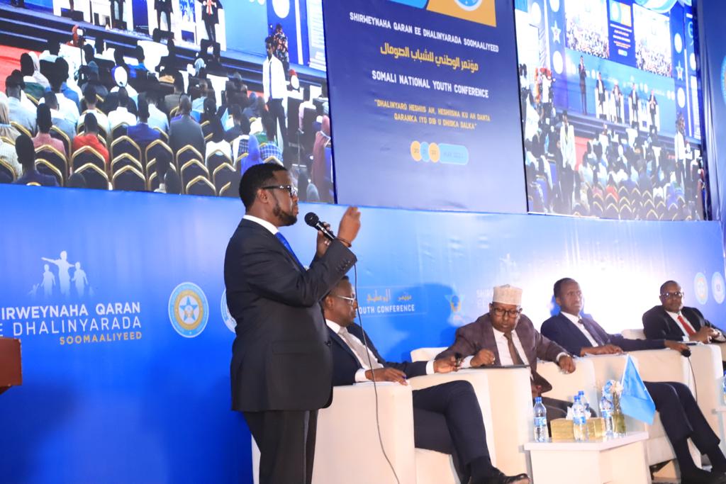 Speaking at conference